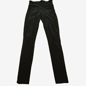 Spanx Womens S Leggings Ready to Wow High Rise‎ Velvet Pants Super Soft in Black